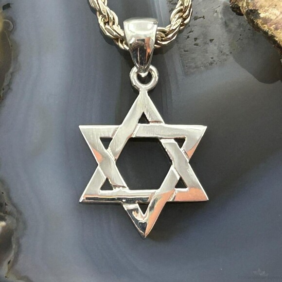Jewelry - Sterling Silver Fashion Unisex Star of David Pendant